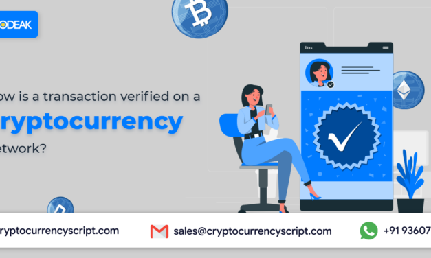 <strong>How is a transaction verified on a cryptocurrency network?</strong>