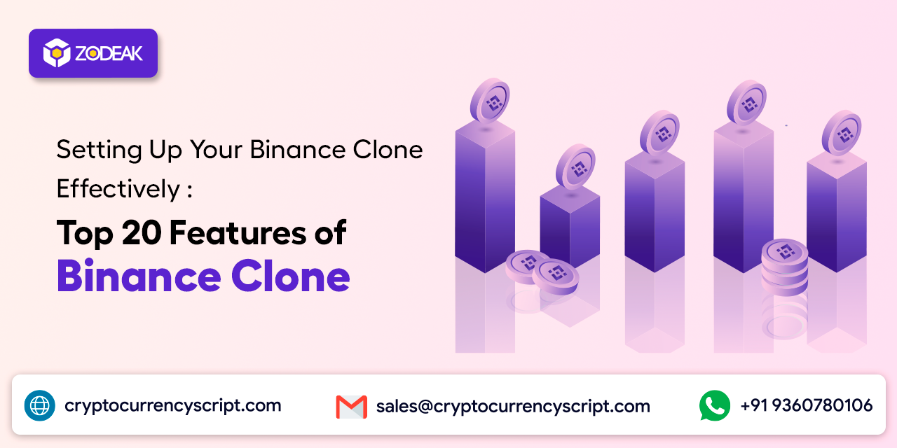 <strong>Setting Up Your Binance Clone Effectively: Top 20 Features of Binance Clone</strong>